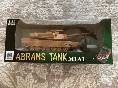 ABRAMS TANK MODERN ARMOUR EDITION M1A1 INFRA RED REMOTE 1:32 DIE CAST NEWRAY
