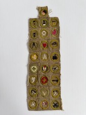 Vintage Early Boy Scouts Of America BSA Sash- 25 Square Merit Badges