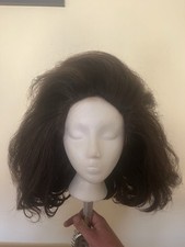 Synthetic Wig, Drag, Fancy Dress, Brown, Big, Mid-length