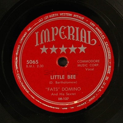 FATS DOMINO: little bee / boogie woogie baby IMPERIAL Single 78 RPM