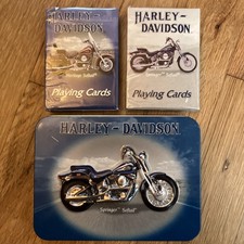 Harley Davidson "Springer Softail" Collector Tin, 2 Decks of Sealed Cards