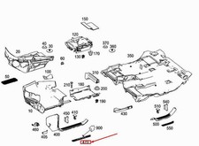 MERCEDES-BENZ ML W166 Einstiegsleiste vorne rechts A1666809500 NEU ORIGINAL