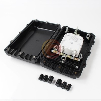 48 core 3 In 3 Out Fiber Optic Drop Cable Fiber Optic Splice Closure Joint Box #