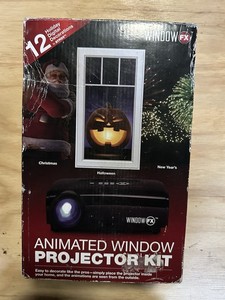 WINDOW FX Animated Window Projector Kit Holiday Scenes Christmas Halloween