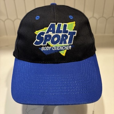 Vintage All Sport Body Quencher SnapBack Hat Two Tone Dad Cap Drink Promo 90s