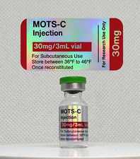 3ml Peptide Vial Labels Red Custom Waterproof Holographic Stickers 10 Pack