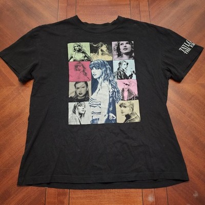 Official Taylor Swift Eras Tour Shirt Black Small S 2023 US Concert Merch Sleeve