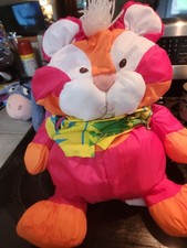 Vintage 1987 Fisher Price Puffalump Tiger Plush Wild Things 8057 Hawaiian Shirt