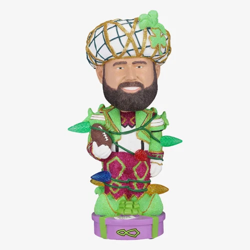 Jason Kelce Mummer Suit Holiday Lights Bobblehead NFL Football