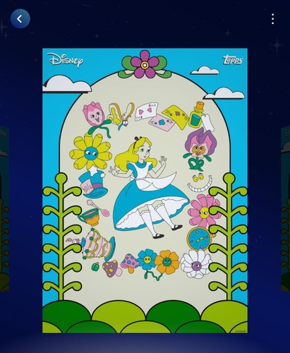 Topps Disney Collect 2026 Alice's Flowers S1 Blue Cards Super Rare SR - Alice