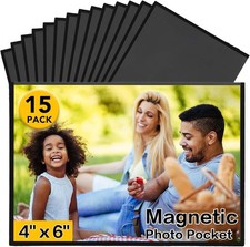 15 Pack 4x6 Inch Magnetic Picture Frame for Refrigerator Fridge Pictures Frame
