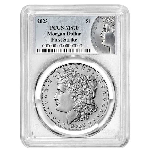 2023 $1 Morgan Silver Dollar PCGS MS70 FS Morgan Label
