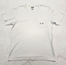 Uniqlo UT KAWS x Sesame Street Men's XS White Pocket Graphic Crew Neck Tee