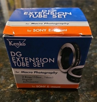 Kenko DG Extension Tube Set For Macro Photography (10mm, 16mm) For SONY E-Mount