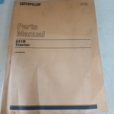 #ad #ad Caterpillar CAT 631B Tractor Parts Catalog Book Manual UE070058 1978 $32.00