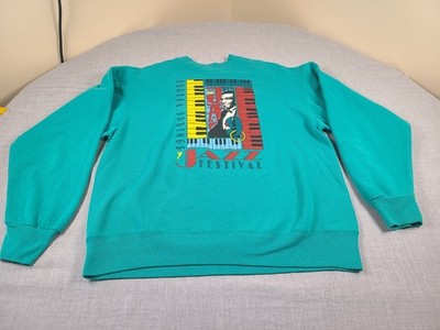 Eureka Springs JAZZ Festival Sweatshirt Mens Large VTG 90s Band Music Concert