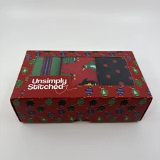 Unsimply Stitched Crew Socks Gift Box 3 Pack Holiday Penguin Unisex New