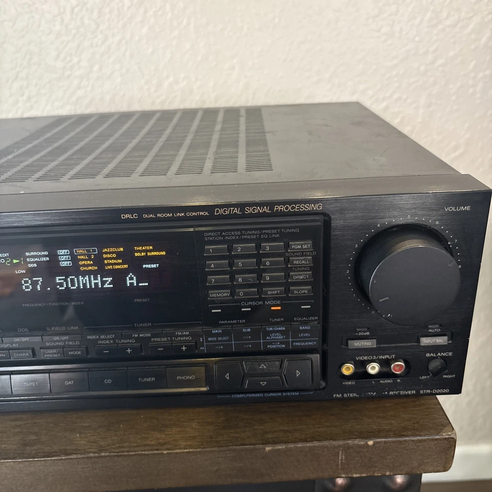 Vintage 1989 Sony STR-D2020 Stereo Receiver (130 Watt per Channel) Working - Image 3 of 4