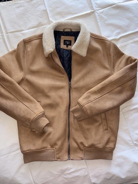 Men Porter & Ash Jacket Brown Eco-Suede L