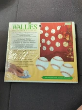 Wallies Wallpaper Cutouts 25 Baseballs Kids Pre-Pasted Easy Application Sealed