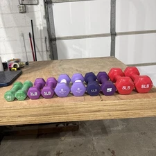44LB Neoprene Dumbbell Set - 2LB 3LB 4LB 5LB 8LB Pairs READ DESCRIPTION