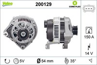 Lichtmaschine Generator Lima Valeo CORE-FLEX 200129 14V FüR Opel Omega Caravan 3