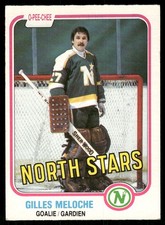 1981-82 O-Pee-Chee Vintage OPC Set Break Gilles Meloche Minnesota North Stars