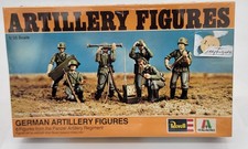 Vintage Revell 1/35 Scale German Artillery Figures Toy Soldier Model Kit WWII