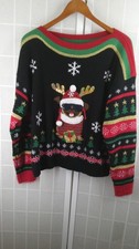 Blizzard Bay Unisex Black Christmas Sweater Size Medium
