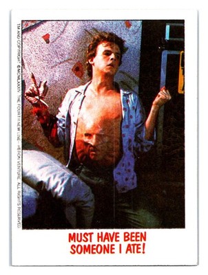 Must Have Been Someone I Ate! 1988 Topps Fright Flicks #15 Nightmare Elm