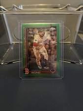 2025 Topps Chrome - Connor Wong #10 Green Refractor 01/99 FIRST ON PRINT