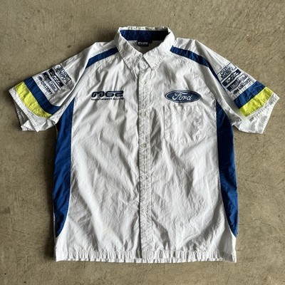 2006 Ford Marcus Gronholm Rally Racing Focus RS Team Button Up Shirt Size XL