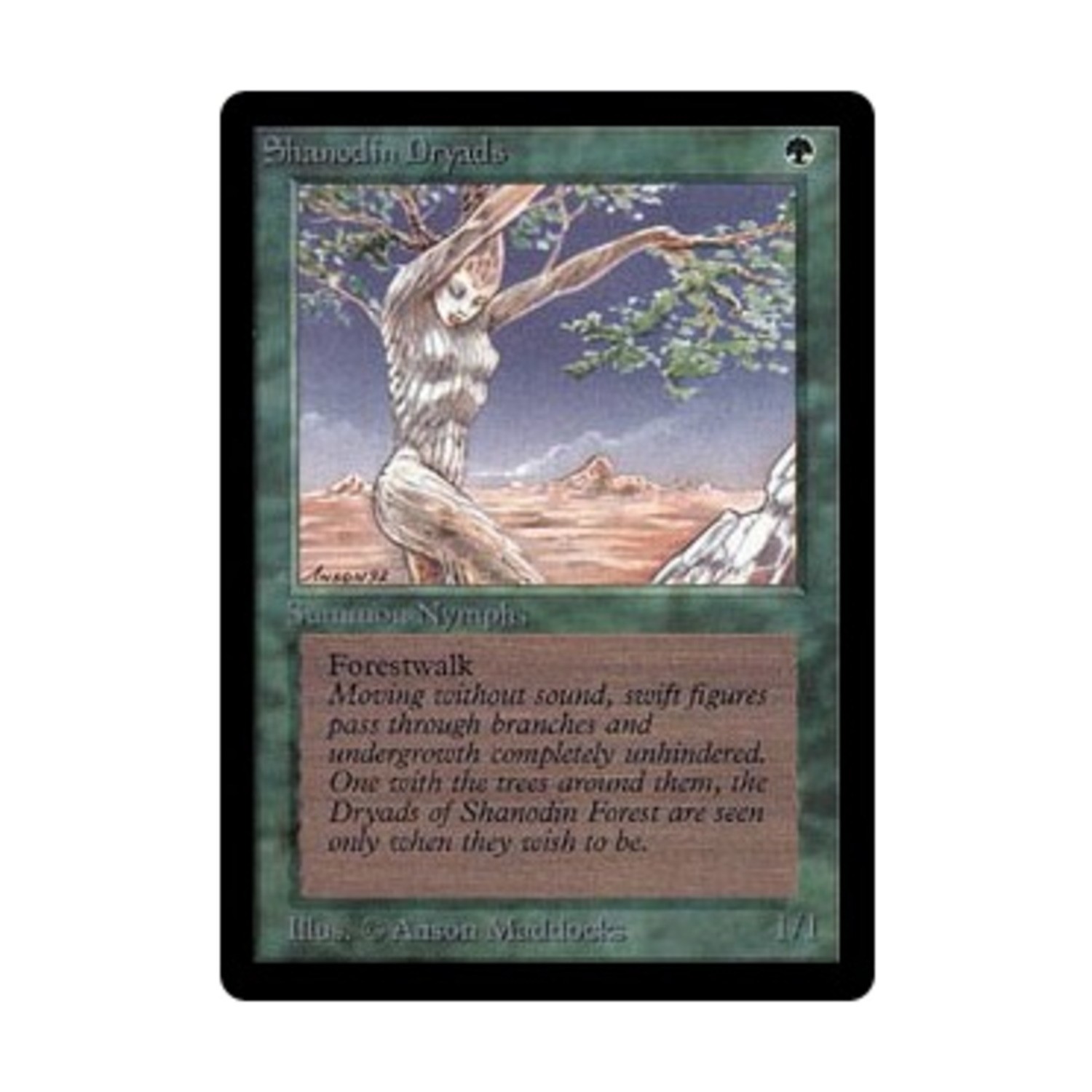 WOTC MtG Beta Shanodin Dryads (C) VG