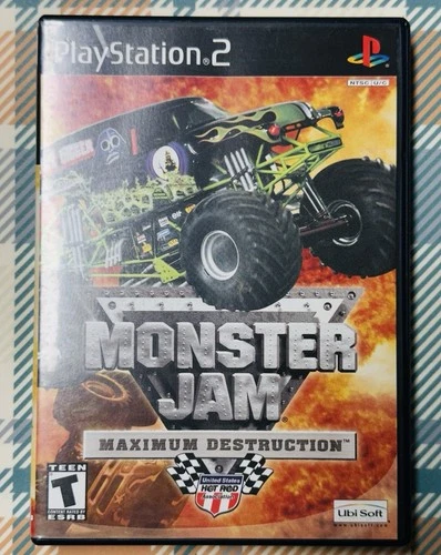 Monster Jam: Maximum Destruction (Sony PlayStation 2, 2002) With Manual Tested