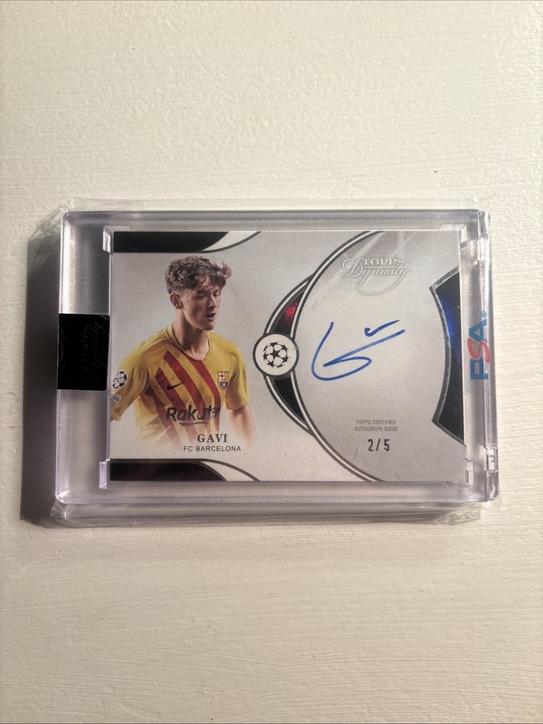 Gavi Topps Dynasty /5 Auto Debut Day Inscription Card #DI-G Sealed Card