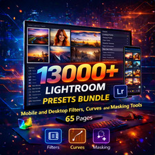 13000+ Premium Lightroom Presets and TOOLS Bundle: Mobile & Desktop Filters 8GB