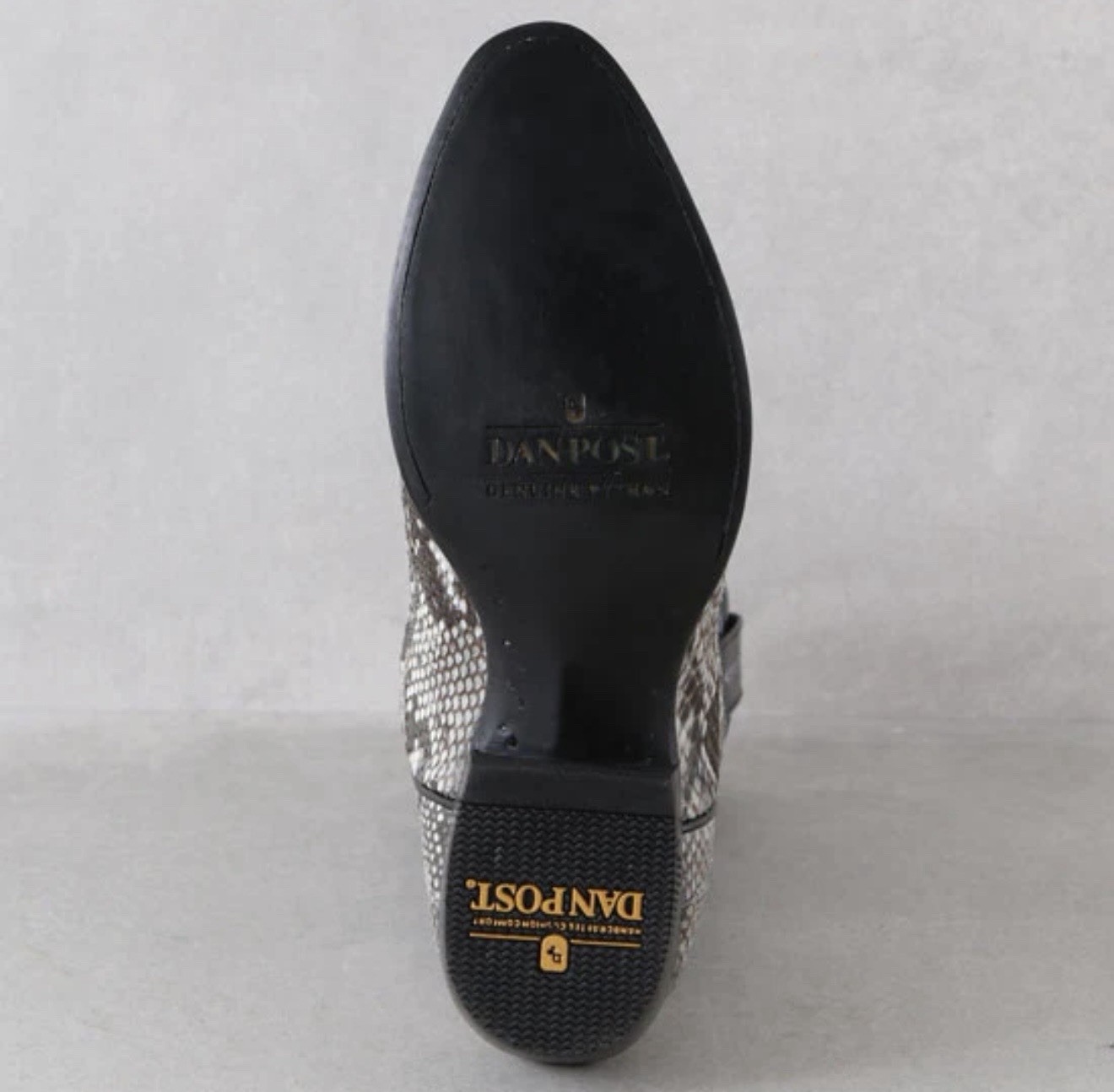 Dan Post Manning Python Snake Black/Natural Weste… - image 7