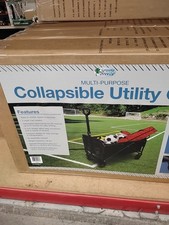 Mac Sports Collapsible Folding Outdoor Garden Utility Wagon Cart With Table...