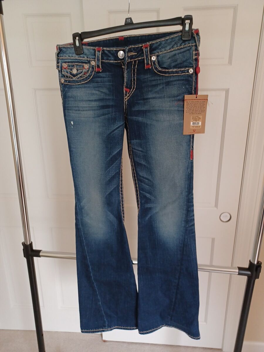 NWT-True Religion Joey Super T Flare Womens Jean Color LPD NWT-True Religion Joey Super T Flare Womens Jean Color LPD