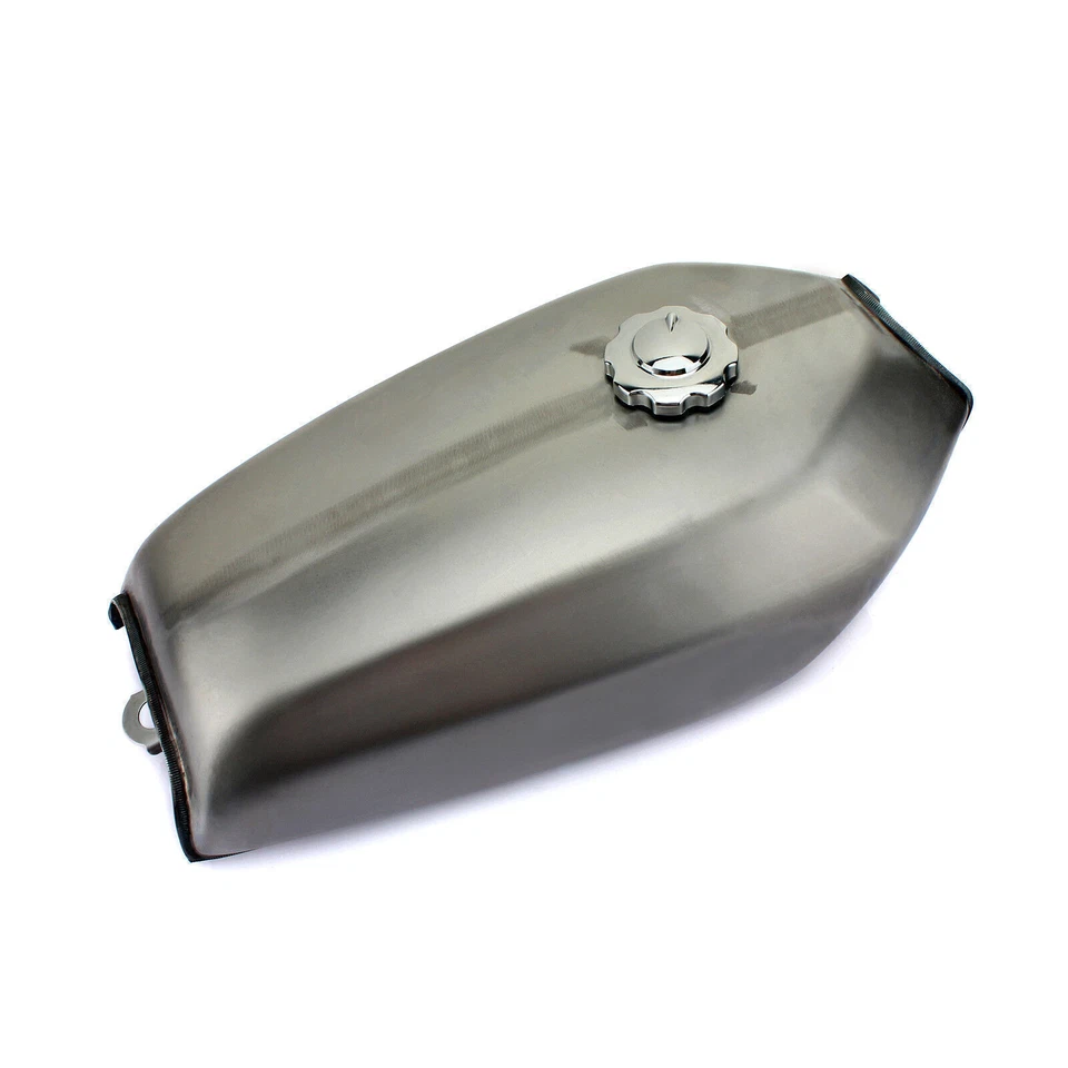 9L 2.4 Gal Steel Cafe Racer Custom Gas Fuel Tank for HONDA CG125 CG125S CG250 - Image 3 of 4