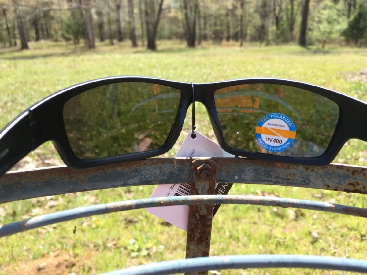 Occhiali Da Ciclismo Uomo Occhiali Da Sole RAZE Polarizzati Galleggianti Pesca Nero Specchio Uv400 - Foto 8