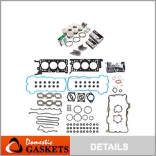 Full Gasket Set Bearings Pistons Fit 2000-2003 Jaguar S-Type 3.0 V6 DOHC 24v