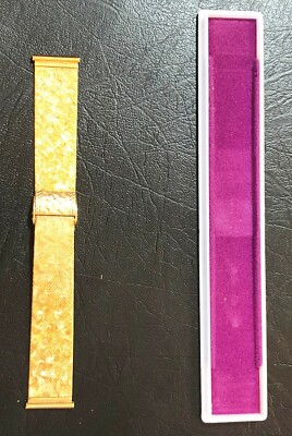 Ancien Bracelet de montre extensible Vintage An 70's neuf de stock ( 54 ) 21mm