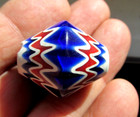 ANTIQUE MURANO ART GLASS BEAD NATIVE AMERICAN TRADE INDIAN RARE VENETIAN  LARGE — photo 9