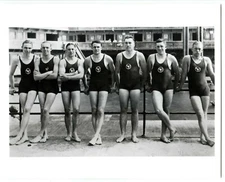 c.1914 SAN FRANCISCO SUTRO BATHS GROUP MEN SWIMMING COMPETITORS~8x10 PRINT PHOTO