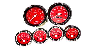 Smiths Kopie Kit-Elec Temperatur Öl Kraftstoff Ampgauge + Speedo0- 180/Kmh +