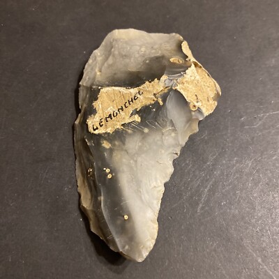 L171 prehistory flint racloir 12 cm found at Le Monchel year 1970 Neolithic