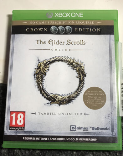 Xbox One The Elder Scrolls: Tamriel Unlimited - Crown Edition - Disc and Box VGC - Picture 1 of 4