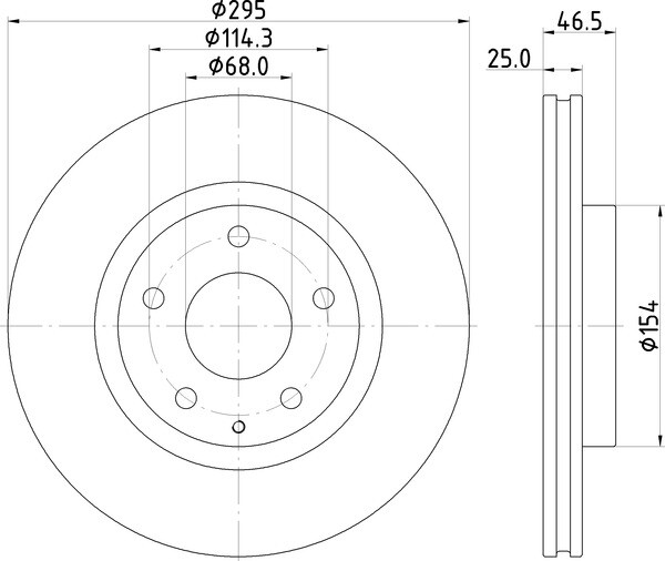 2x Mintex Discs Front fits Mazda CX-30 SKYACTIV-G M Hybrid AWD MDC2996C