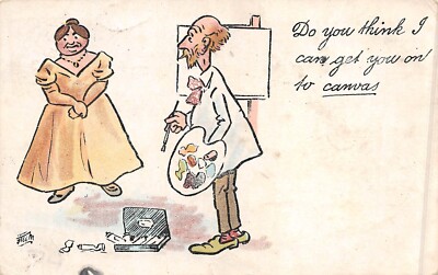 POSTKARTE COMIC WEGSCHREIBEN GLAUBST DU, ICH KANN DICH AUF CANVIS BRINGEN